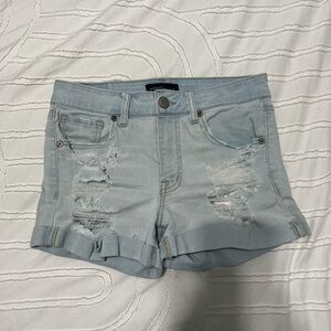 Aeropostale light wash denim shorts